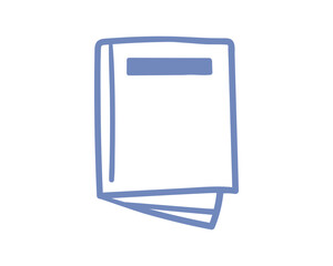 Book icon, open book, reading symbol, education and learning object, literature concept, study material, library item flat vector illustration isolated on white background.