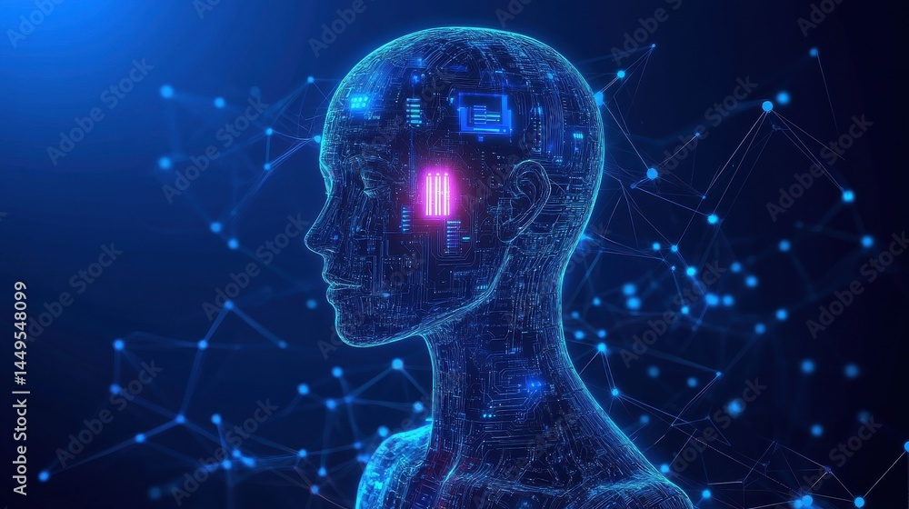 Poster internet cyberspace internet data collection analytical computer ai artificial intelligence calculat