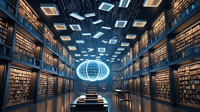 Digital Data Network in a Modern Library Setting