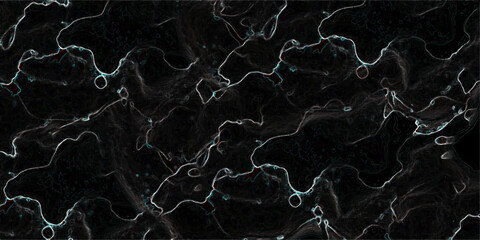 Abstract dark black marble texture with subtle white and light grey.  Natural glowing vein lines on the Black stone. Stunning Black Marble Texture Design for Interior and Exterior. 
