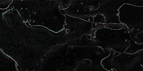 Abstract dark black marble texture with subtle white and light grey.  Natural glowing vein lines on the Black stone. Stunning Black Marble Texture Design for Interior and Exterior. 