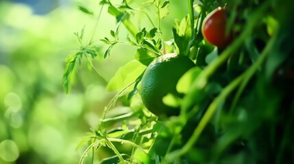 Closeup of Fresh Garden Produce in Natural Light