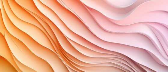 Abstract layered design with soft color gradients.