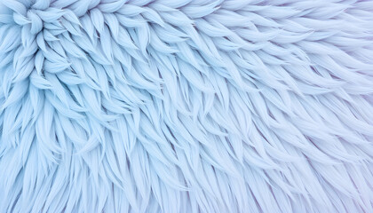 Fototapeta premium Soft fluffy fabric texture background light blue fur material textile carpet wool close up macro detail