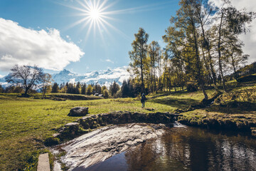 Discover Mont Blanc from the Charousse Alpages hike in Les Houches and Chamonix, in Haute-Savoie,...