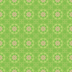 Classic Pattern Background Seamless Damask Retro Swatch Yellow green / クラシカルなパターン 背景素材 シームレス ダマスク レトロ スウォッチ対応 萌