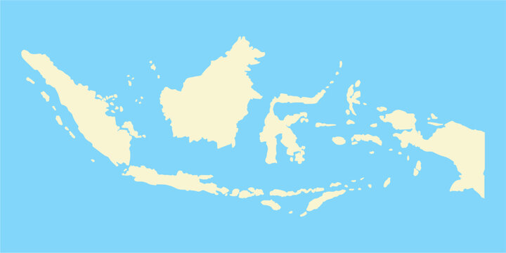 vector map of the republic of indonesia