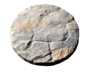 stone circle isolated on white background.