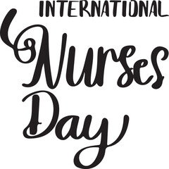 International Nurses Day Lettering
