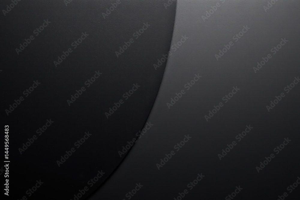 Poster subject on left, elegant black and gray grainy texture with gradient on right for abstract backgroun