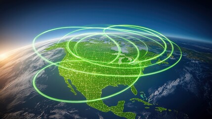 Kinetic orbital solar station visualization earth perspective hyperrealistic graphic space environment gigapixel clarity