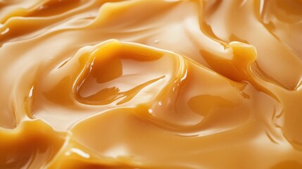 melted smooth liquid caramel texture abstract background sweet food