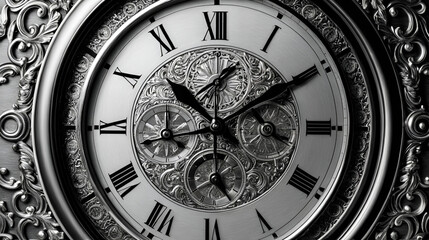 Obraz premium Vintage Clock Face Highlighting the Timeless Maxim Time is Money