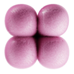 3D Abstract Fluffy Pink