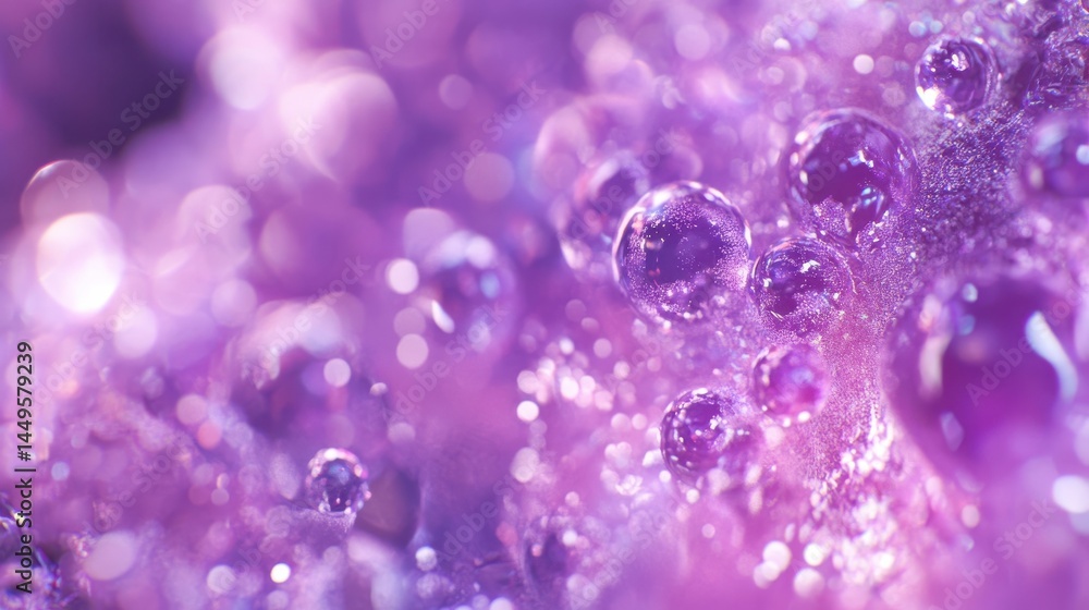 Poster abstract purple bokeh background creating festive atmosphere