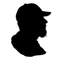 Silhouette of person alerting about suspicious behavior, security concept