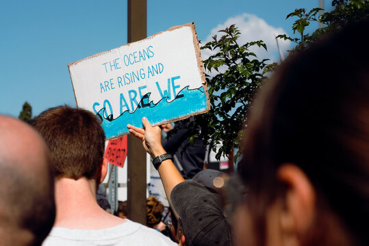 Climate Change Protest Sign 