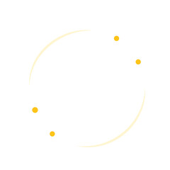 Daisy flower round border frame template. Nature, blossom, floral concepts. Flat decorative vector design isolated illustration.	