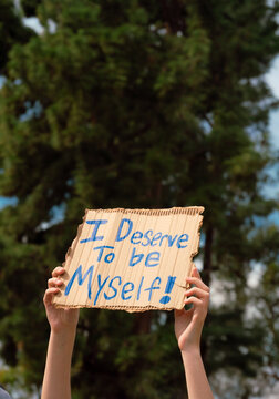 I Deserve to By Myself Sign 