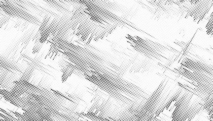 Black and White Dots, Halftone effect. Gradient. Vector illustration.