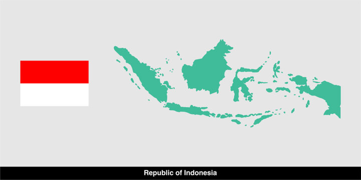 vector map of the republic of indonesia