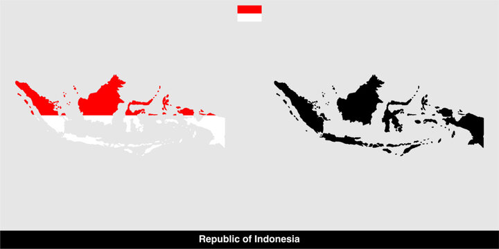 vector map of the republic of indonesia