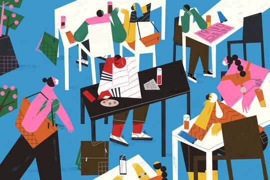 Adult person suffering from anxiety and embarrassed behaviour in