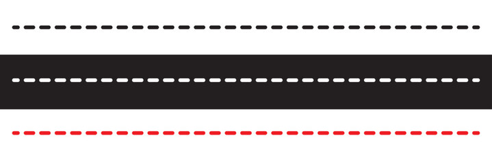 Abstract dashed border divider. Vector illustration. isolated on white and black background. EPS 10