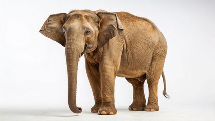 Obraz premium Borneo Elephant on studio background