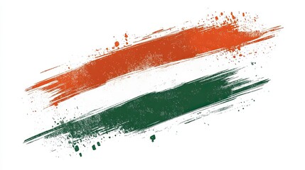 Grunge shaped brushed flag of Sudan, isolated on white background, in style of vector