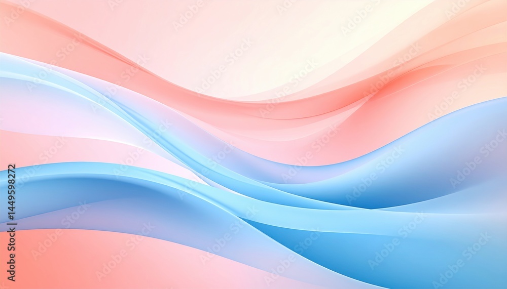 Poster flowing waves of colorful abstract patterns digital art vivid environment serenity aesthetic viewpoi