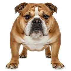 Fototapeta premium Cute Bulldog in Stealth Mode Ready to Play