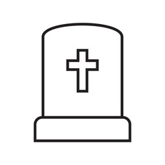 Obraz premium Tombstone icon. Rip grave icon.