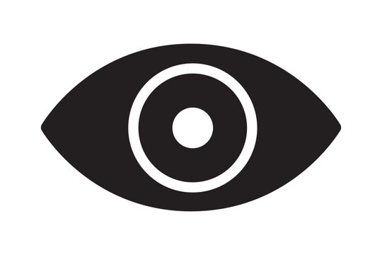 Eye icon, hyman eyeball icon.