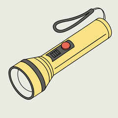 vector illustration of a torch