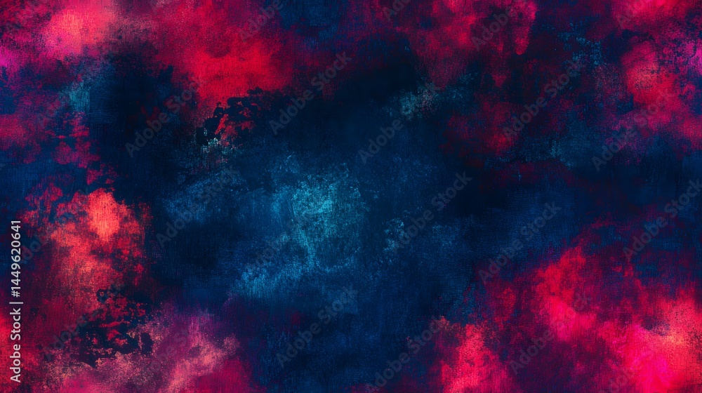 Poster a vibrant abstract design of dynamic color explosions.