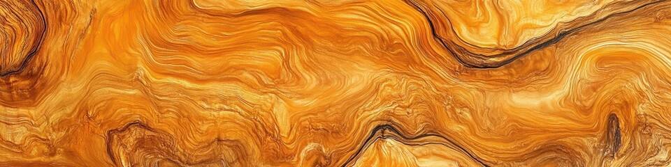 Abstract design of swirling golden patterns.