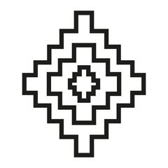 Aztec icon vector set. Aztec symbol illustration sign. Indian symbols.