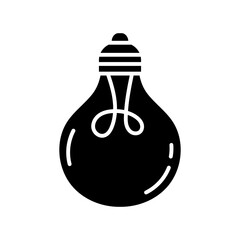 Light bulb icon vector. Light illustration sign. electricity symbol.