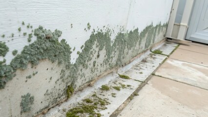 Mildew growth on white surface indicating dampness and poor ventilation issues in indoor environments