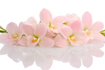 Elegant Pink Orchid Blooms Close Up Photography