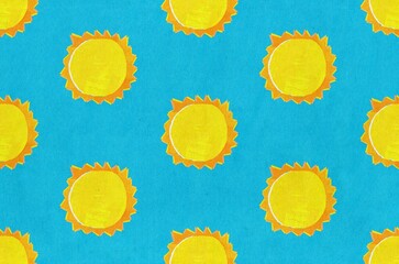 Sun pattern. Summer concept