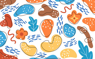 Colorful collection of abstract shapes in vector elements