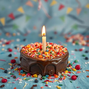 chocolate ganache birthday cake 