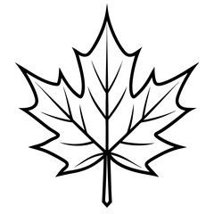 Maple-leaf vector for print, perfect for shirts, mugs, stickers, and patriotic decor.