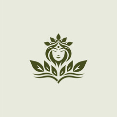 Fototapeta premium Nature goddess logo