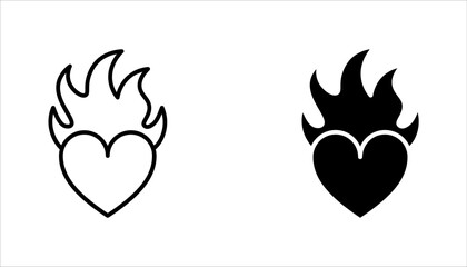 passion icon set. isolated black simple line element from ethics concept, vector illustration on white background