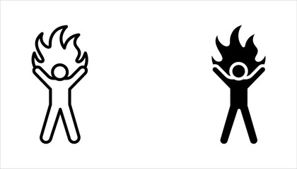 passion icon set. isolated black simple line element from ethics concept, vector illustration on white background