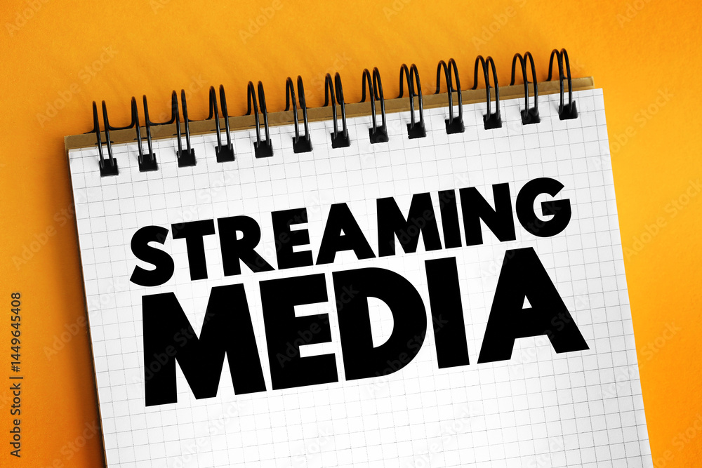 Poster streaming media is multimedia that is delivered and consumed in a continuous manner from a source st