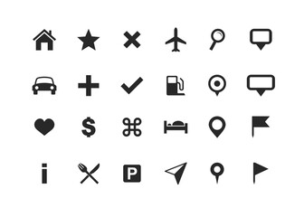 Map marker icon location vector stock illustration. Navigation Icons - Smart Series stock illustration